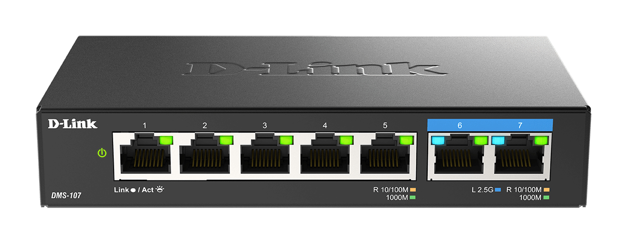 D-Link DMS-107 7-Ports Multi-Gigabit Switch, bild 3