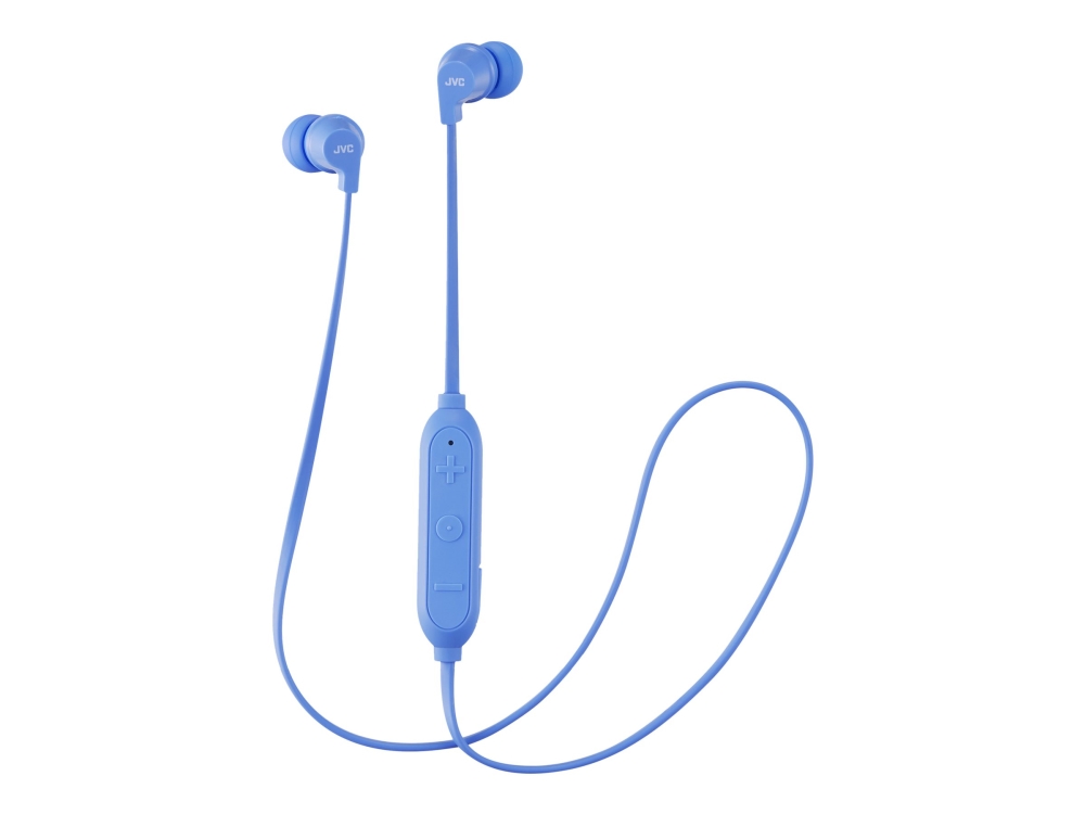 JVC HA-FX21BT - Hörlurar med mikrofon - inuti örat - Bluetooth - trådlös - blå
