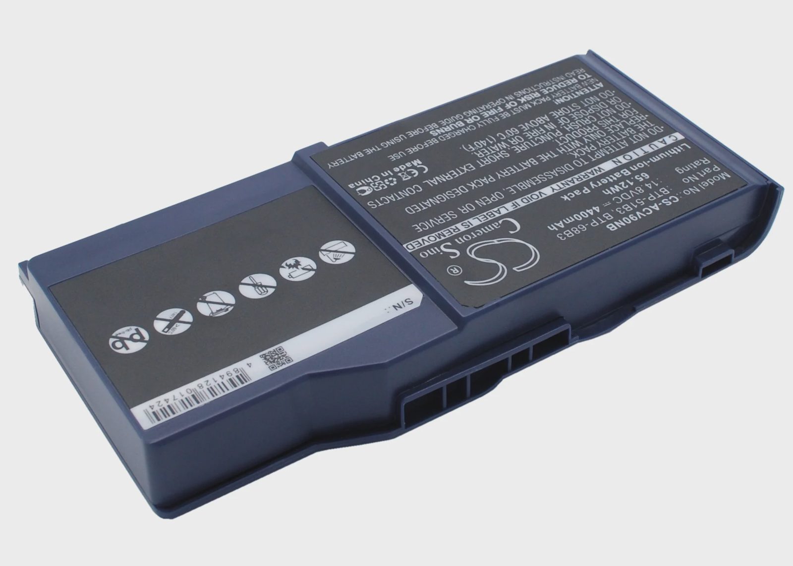 Batteri till Bärbar dator, laptop för Acer Wistron AJ V90