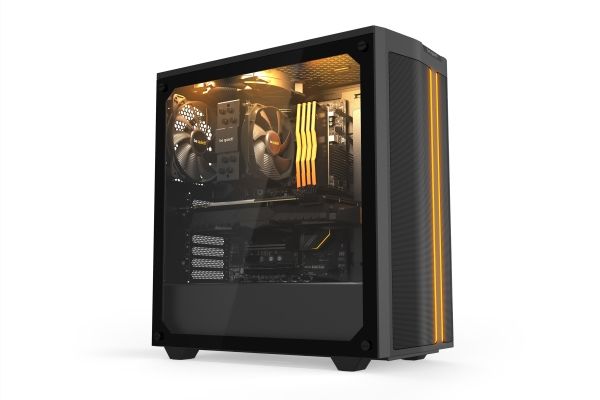 be quiet! Pure Base 500DX - Miditower - ATX - inget nätaggregat - USB/ljud - Svart - (Inkl. 3 x Pure Wings 2 fläktar), bild 2