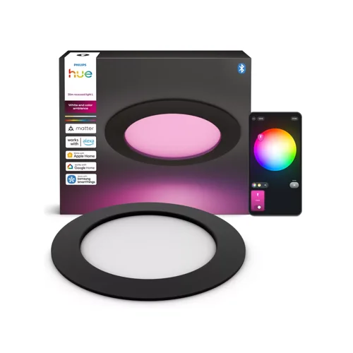 Philips Hue Slim infälld spotlight 170 mm 1-pack Svart