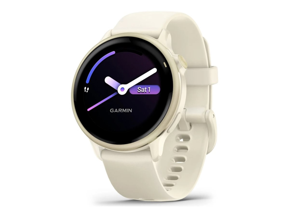 Garmin Vivoactive 6 sportklocka, bone/gold AMOLED