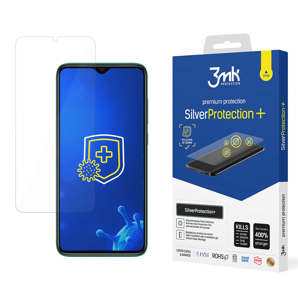 3mk SilverProtection+ skyddsfilm för Xiaomi Redmi Note 8 Pro