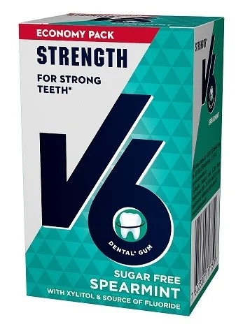 V6 Strong Teeth Spearmint, 70 g