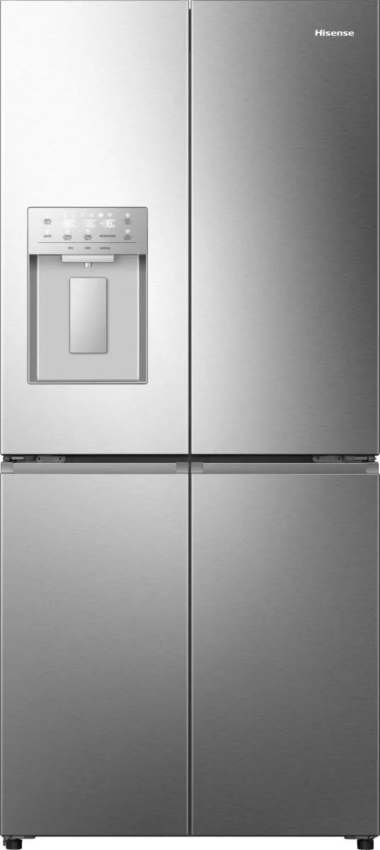 Hisense RQ5P470SYID, Fristående, Amerikansk dörr, Grå, Rostfritt stål, 4 dörr/dörrar, 60/40, Röra