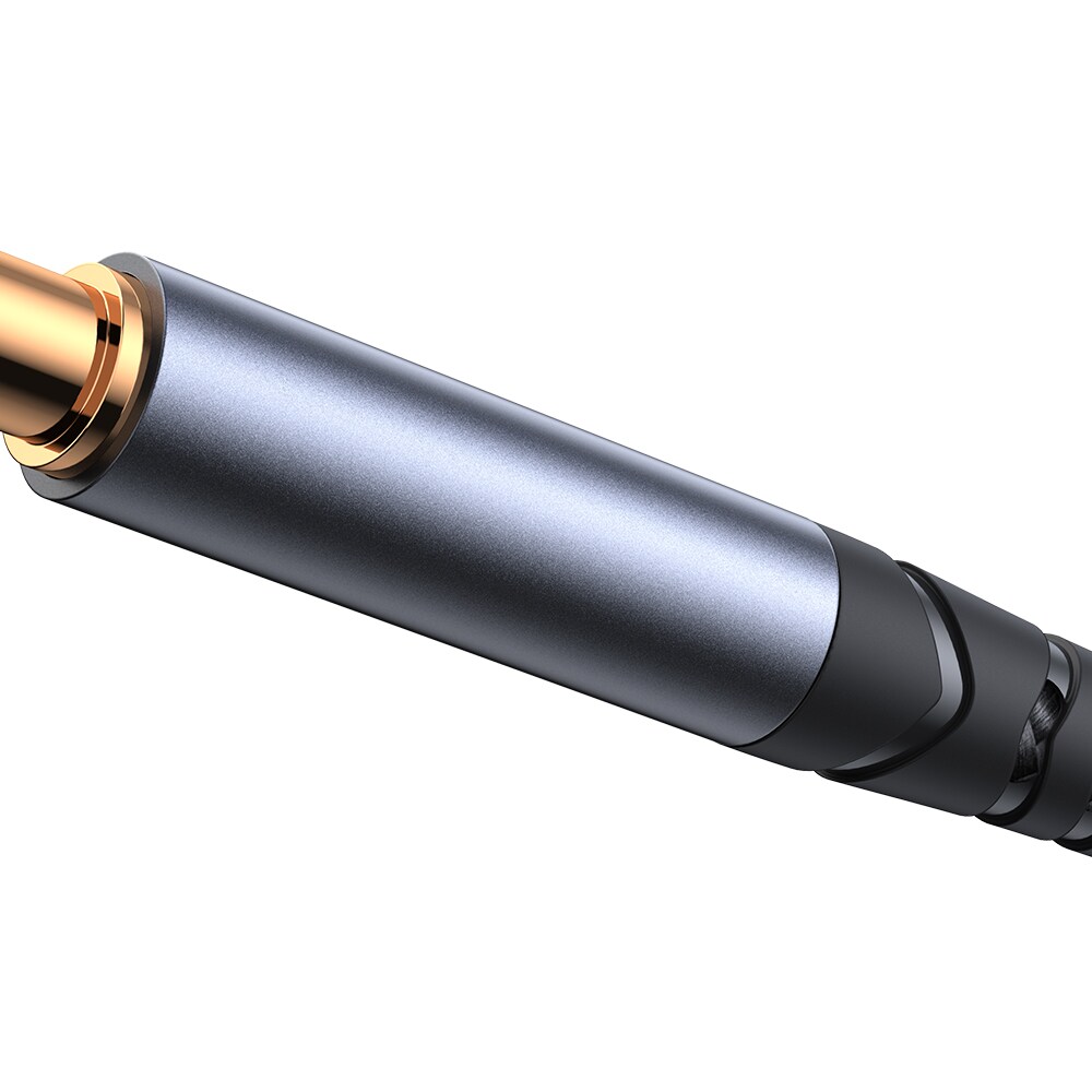 Joyroom USB-C till 3,5 mm AUX-kabel, 1,2 m - Svart, bild 4