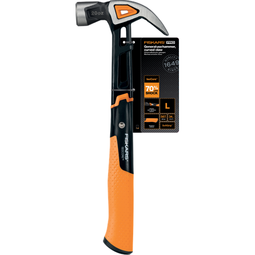 Fiskars - IsoCore Finishing Hammer - Curved Head - L