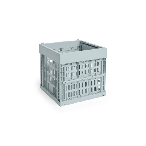 HAY - Colour Crate Cube Förvaringslåda (Dammig Blå)