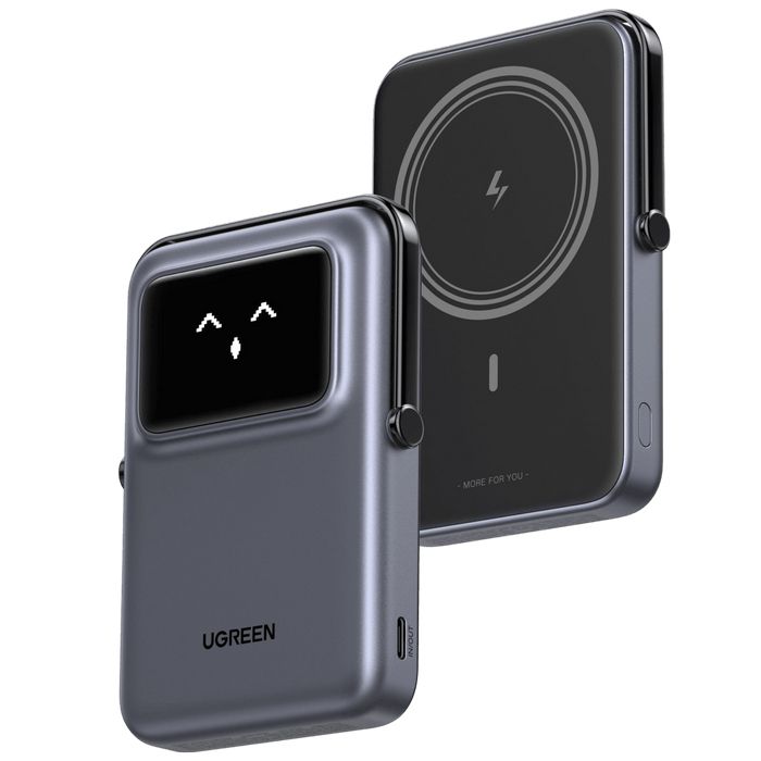 UGREEN Uno 10000mAh Magnetisk Trådlös Powerbank - Grå