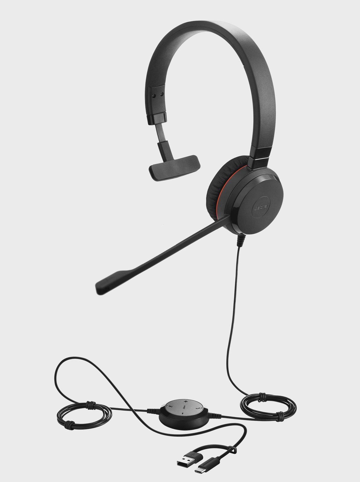 Jabra Evolve 30 II Mono Headset, USB-A/C, 3,5 mm, MS Teams