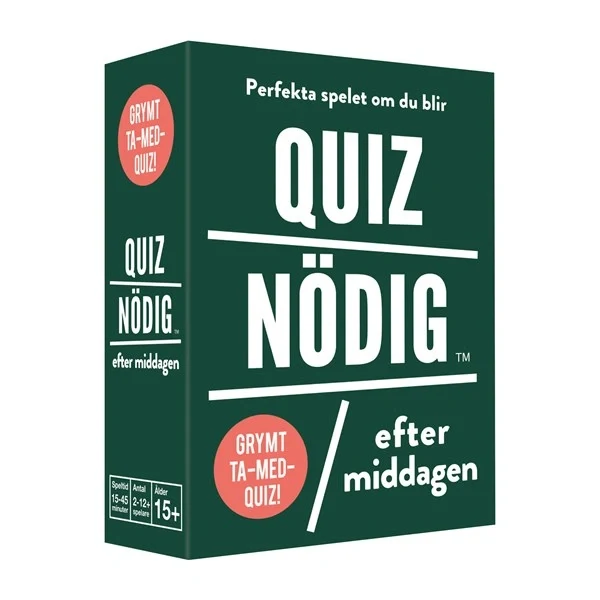 Quiznödig Efter Middagen, bild 2