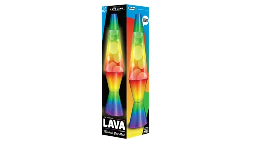 Lava® Lampa Vit/3-Färg, Regnbågsfot 37cm, bild 3