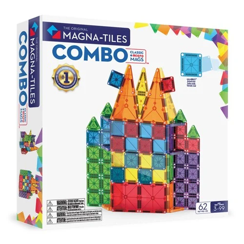 Magna-Tiles - Combo + MicroMags - 62 Delar