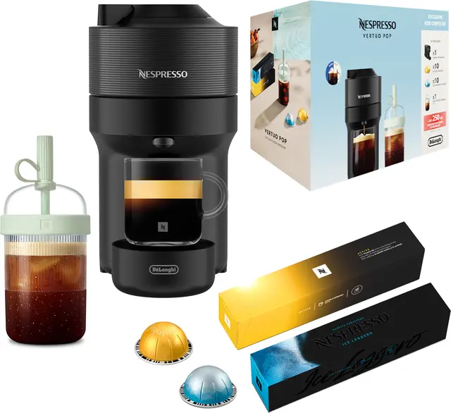 Nespresso Vertuo Pop Iced Value Pack från DeLonghi ENV90.B (svart)