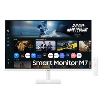 Samsung Smart Monitor M7 M70F 32" 4K UHD-skärm, vit, bild 4