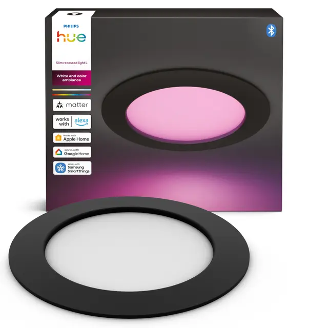 Philips Hue WCA Slim infälld spotlight 12W GU10 (170 mm, svart), bild 4