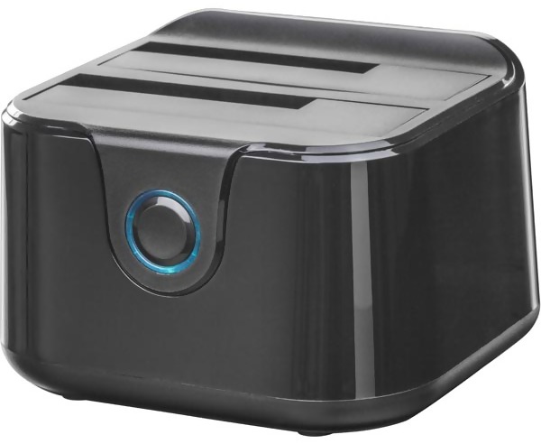 DELTACO HD docka för 2x2.5"/3.5" SATA till USB 3.0