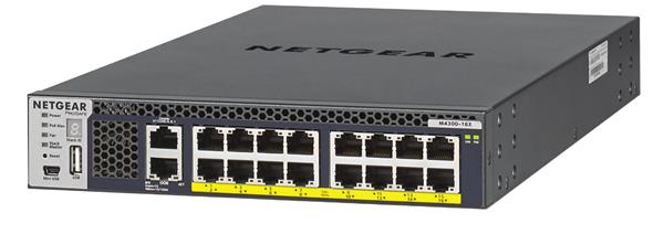 Netgear ProSafe M4300-16X, 16-port 10Gbe PoE+ 500W, rackmonteringsbar, bild 2