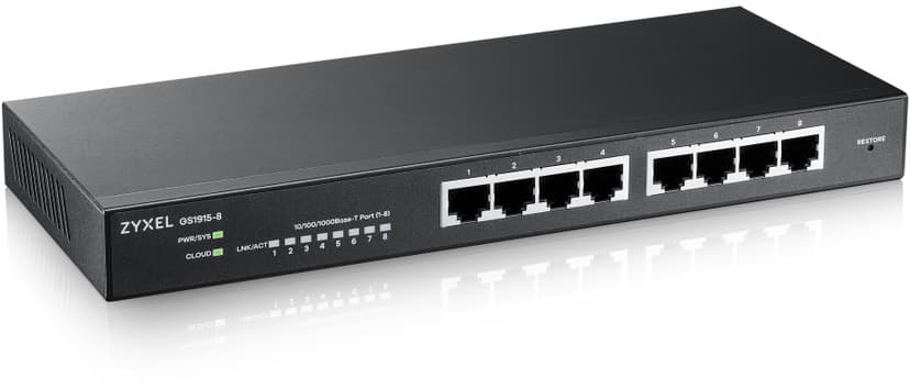 Zyxel Nebula GS1915-8 8-Port Switch