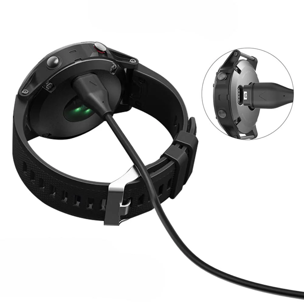 Tech-Protect MC04 UltraBoost USB-A-kabel för Garmin-klocka 1m - Svart, bild 2