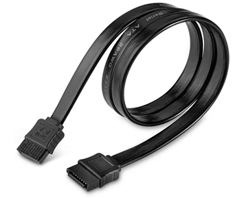 Andersson SATA-Kabel 0,5m Rak/Rak - Svart