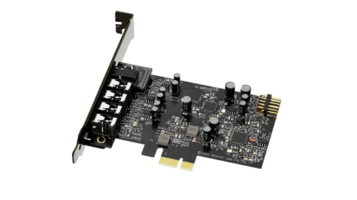 Creative Sound Blaster Audigy Fx Pro - Ljudkort - 32-bitars - 384 kHz - 120 dB SNR (förhållande signal-brus) - 7.1 - PCI Express x1, bild 3