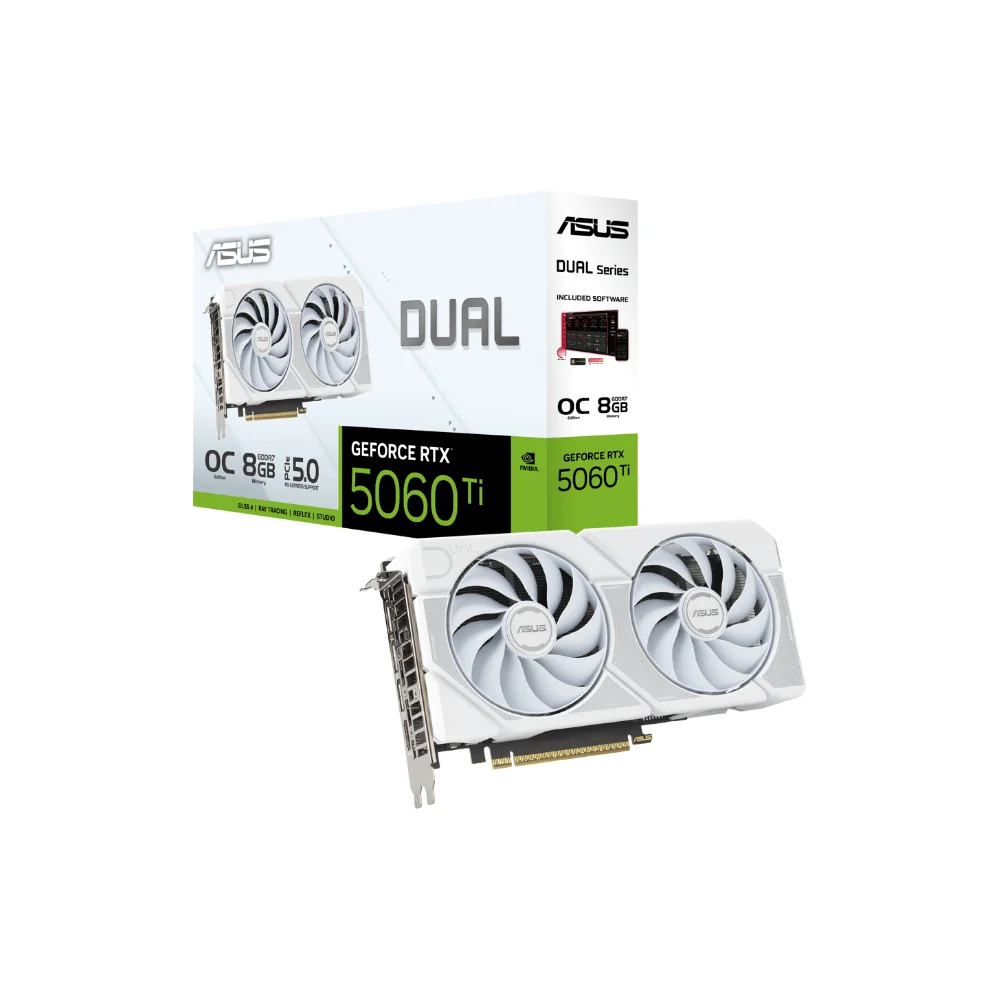 ASUS GeForce RTX 5060 Ti 8GB Dual White OC