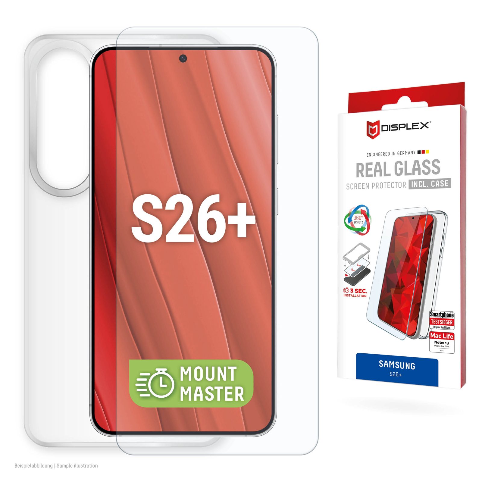 DISPLEX Real Glass MMCase för Samsung Galaxy S26