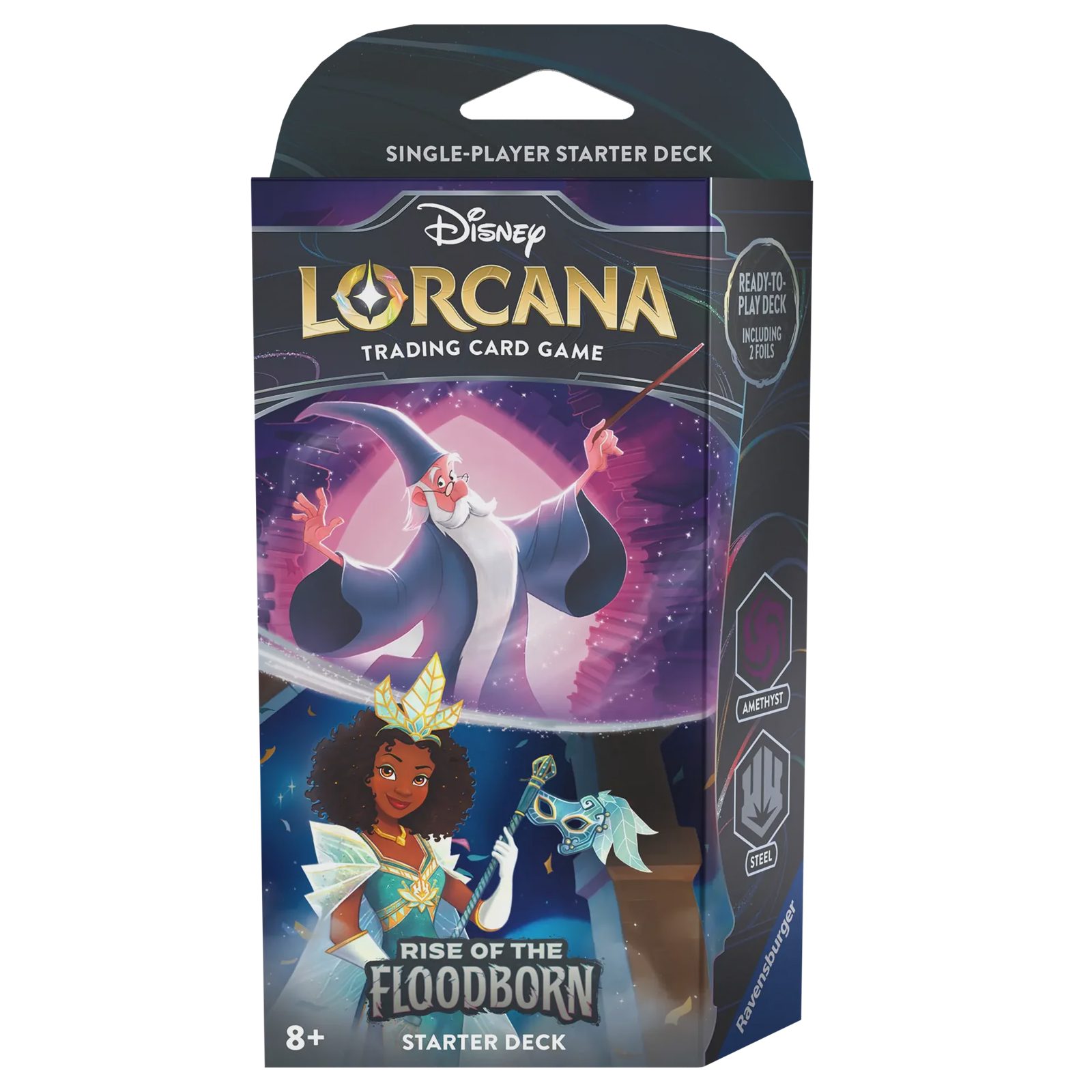Disney Lorcana TCG Rise of the Floodborn Starter Deck - Amethyst/Steel