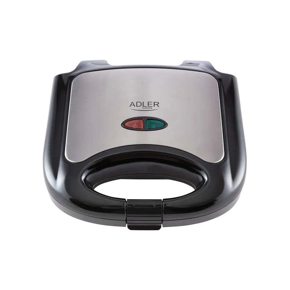 Adler AD 3015 sandwichtoaster 750 W Sort, Sølv