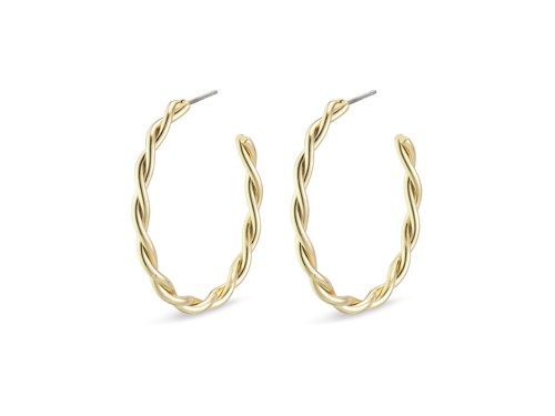 PILGRIM - NAJA Large Hoop Earrings - Gold-Plated - 32 mm, bild 2