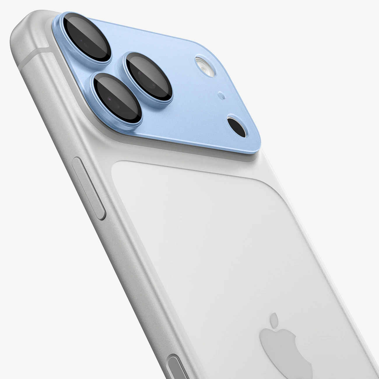 Spigen Optik Pro XL GLAS.TR EZ FIT skärmskydd i härdat glas för iPhone 18 Pro – ljusblått, bild 3