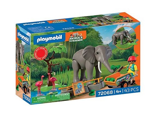 PLAYMOBIL - Elephant with Zookeeper (72068), bild 2
