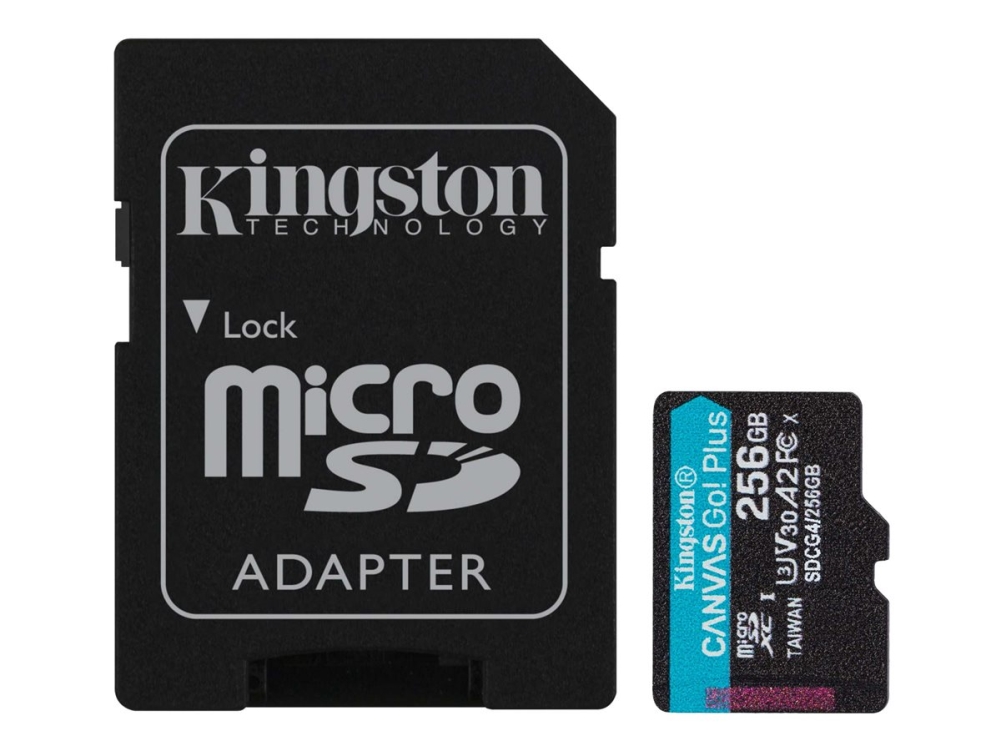 Kingston MicroSD 256GB Canvas Go! Plus Gen4