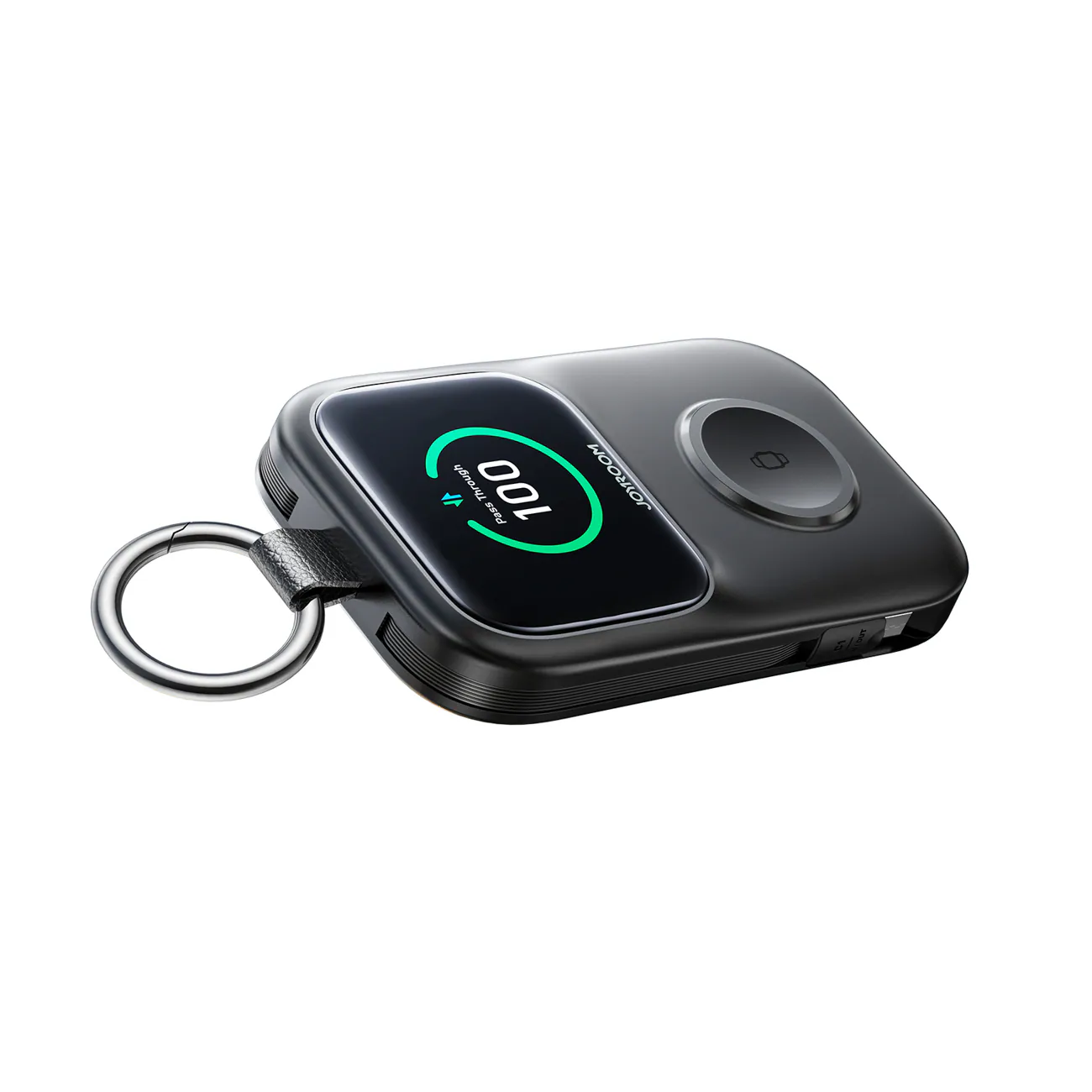 Joyroom JR-W19 5000mAh Powerbank med 5W trådlös klockladdning - Svart, bild 2