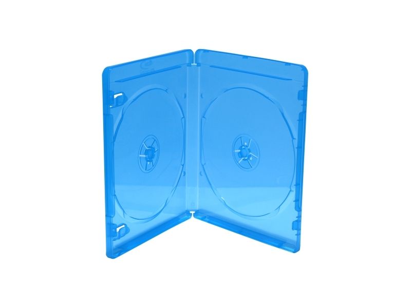 MediaRange Zubehör CD-/DVD-Rohlinge, Blu-ray-fodral, 2 diskar, Blå, Plast, 120 mm, RoHS