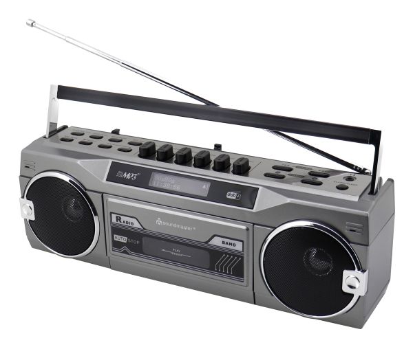 Soundmaster SRR80TI, 3 W, DAB+, FM, LCD, 3,5 mm, 230 V, 50 hz