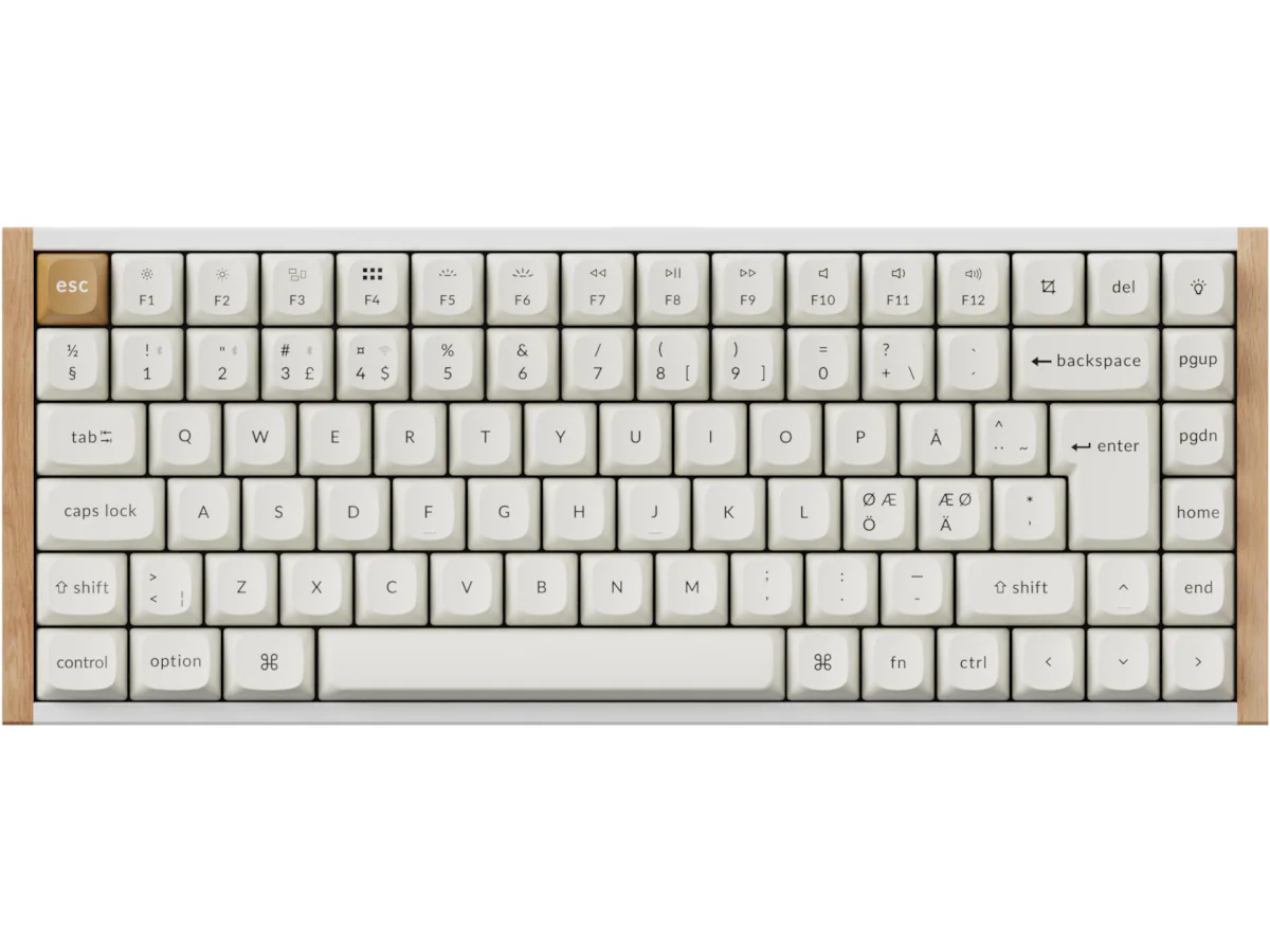Keychron K2 HE SE Wood White trådlöst gamingtangentbord", bild 3