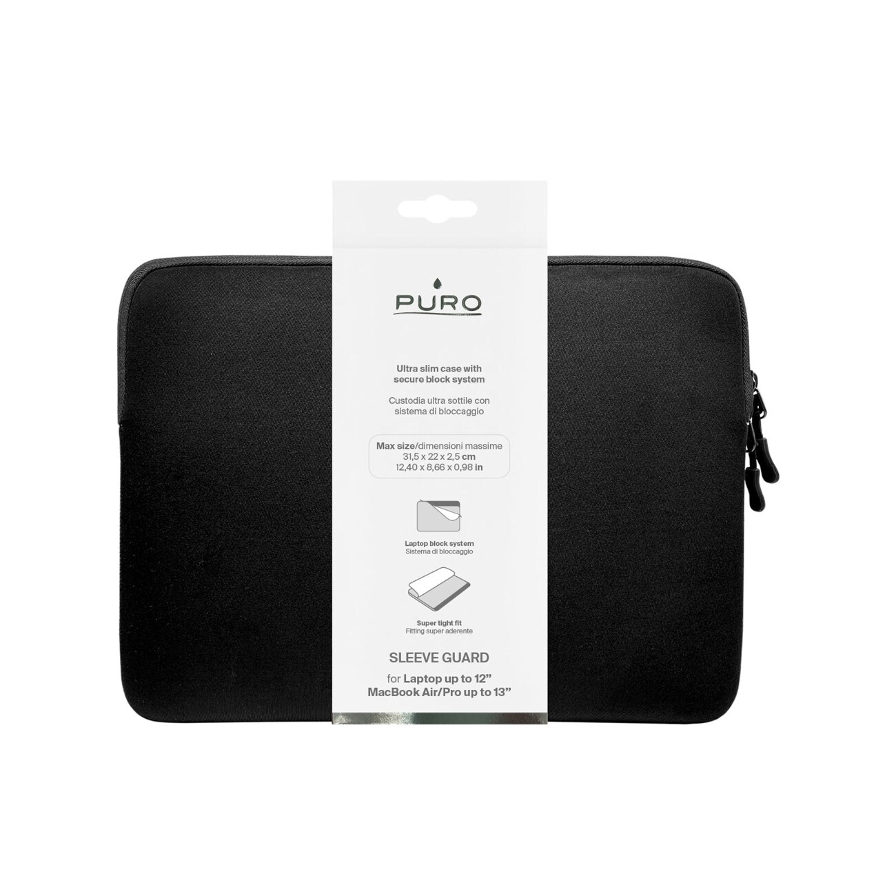 Puro Slim Guard 13" väska för bärbar dator - Svart, bild 2