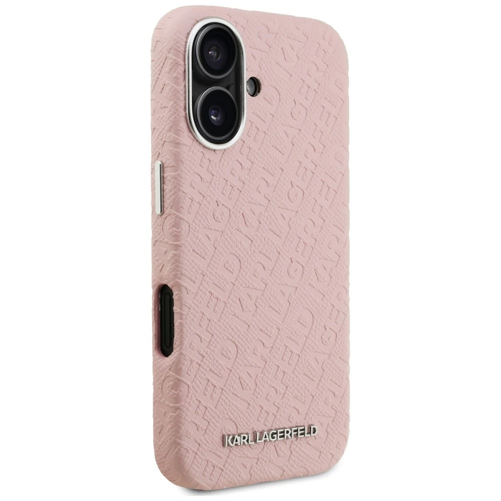Karl Lagerfeld FW Stamped Karl MagSafe-skal till iPhone 16 – Rosa, bild 4