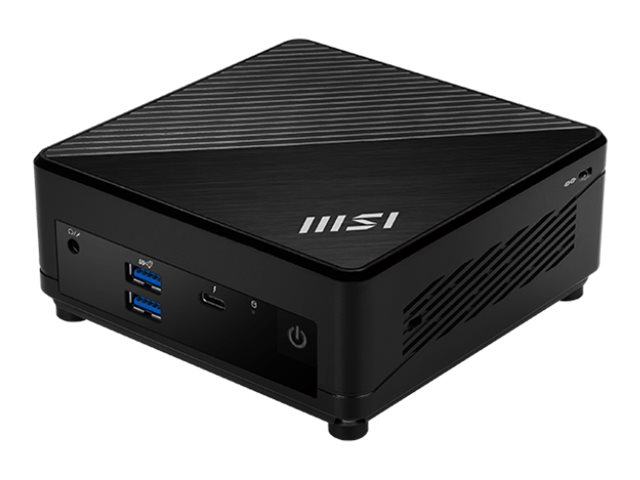 MSI Cubi 5 12M 004EU - Mini-PC Core i3 1215U / upp till 4.4 GHz - RAM 8 GB - SSD 256 GB - NVMe - UHD Graphics - Gigabit Ethernet, IEEE 802.11ax (Wi-Fi 6E), Bluetooth 5.3, 2.5 Gigabit Ethernet - Win 11 Pro - skärm: ingen - svart