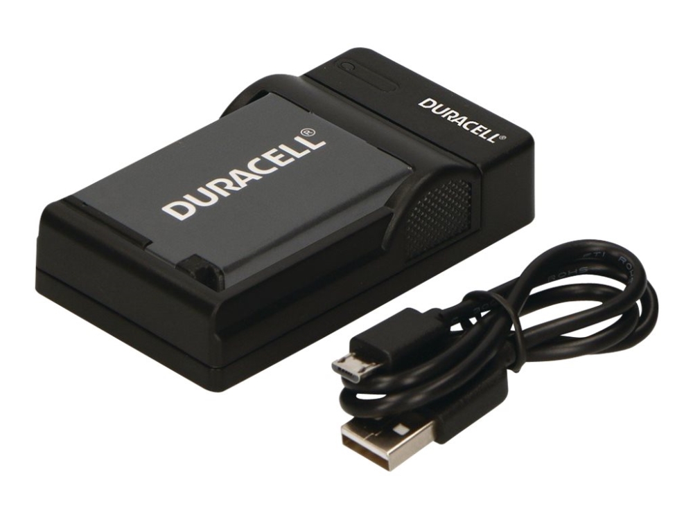 Duracell DRC5913, USB, Batteriladdare för inomhusbruk, Canon NB-12L, Svart, 5 V, 5 V