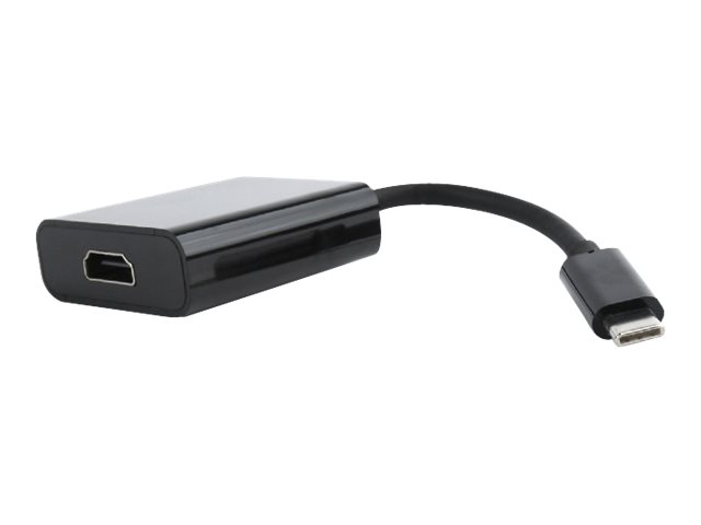 Cablexpert A-CM-HDMIF-01 - Videokort - USB-C hane till HDMI hona - 15 cm - dubbelt skärmad - svart - stöd för 4K