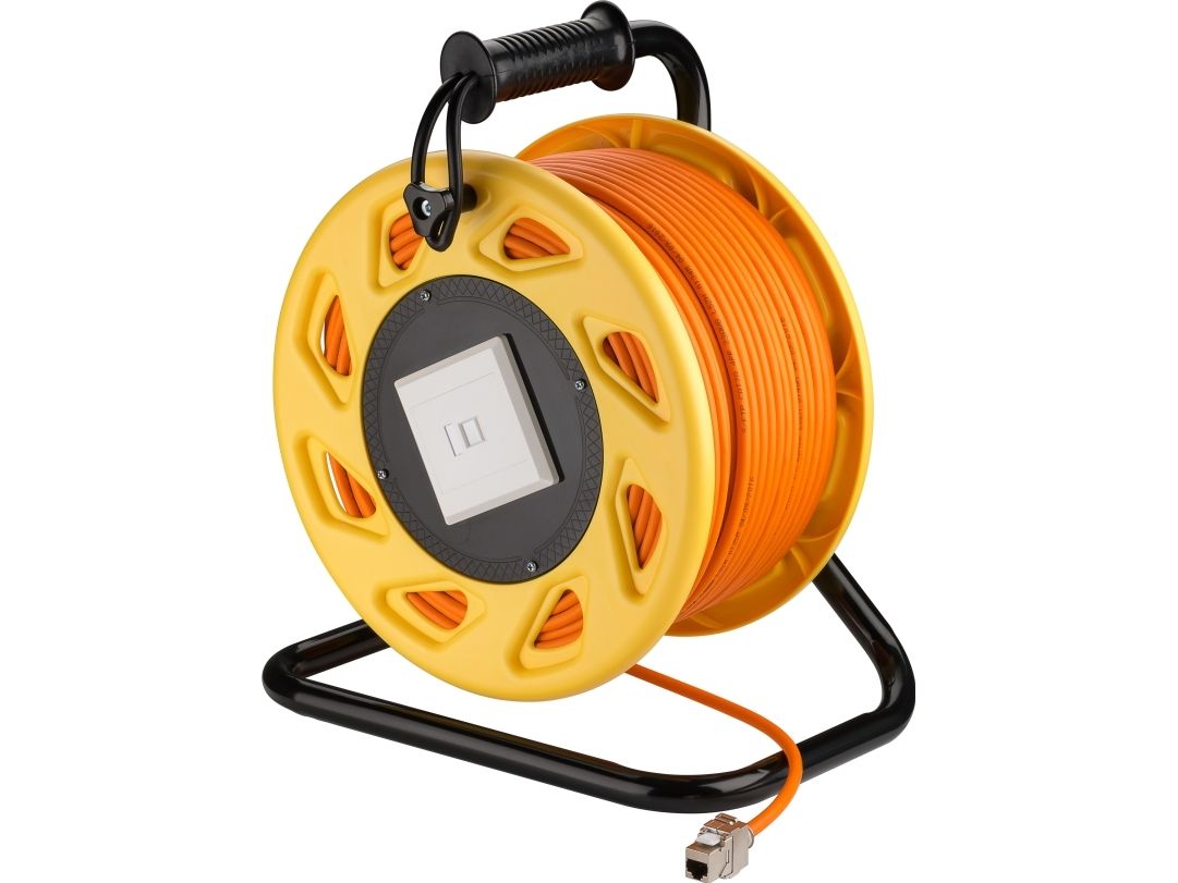 Goobay 58938, 90 m, Cat7a, S/FTP (S-STP), RJ-45, RJ-45, Orange