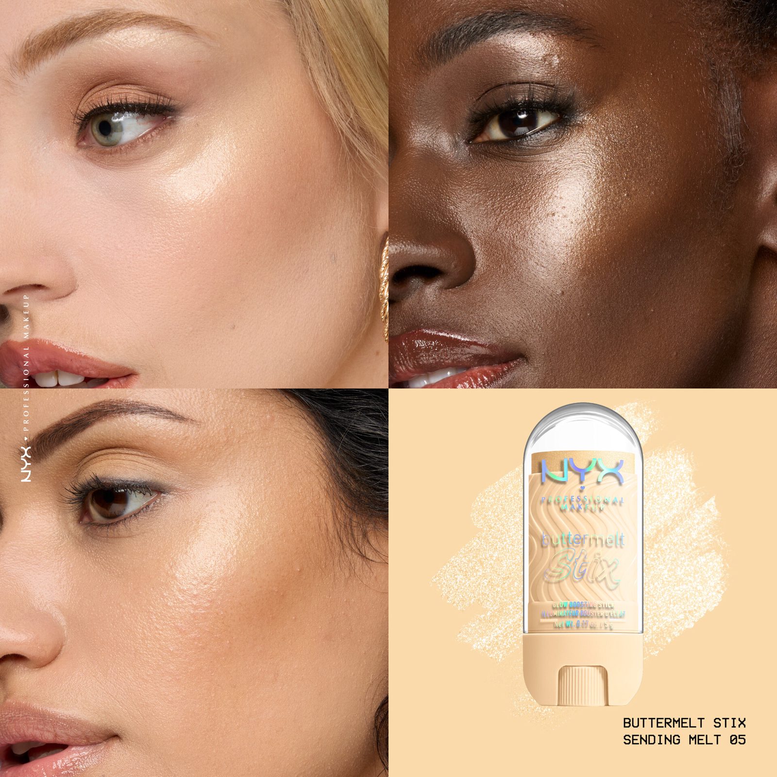 NYX Professional Makeup Buttermelt Glaze Highlighter Stix 05 Sending Melt 50 g, bild 3