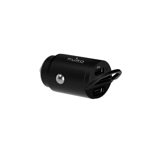 PURO Mini billaddare Bullet 2-port USB-C snabb laddning och strömförsörjning 30W, bild 2
