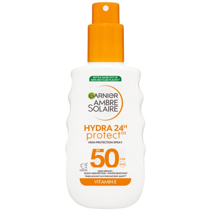 Garnier Ambre Solaire Hydra 24H Protect Solskyddsspray SPF50 för normal hud 150 ml, bild 2