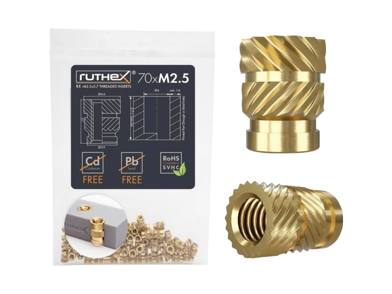 ruthex gänginsats RX-M2,5x5,7 GE-M25x57-001