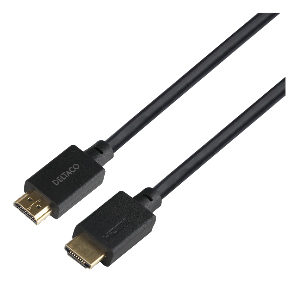 Deltaco 8K Ultra High Speed LSZH HDMI-kabel 2.1 - Svart - 5m, bild 5