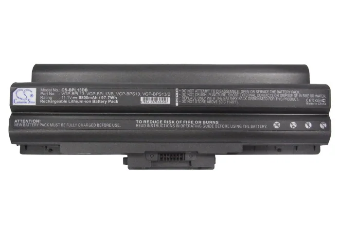 Batteri till Laptop, Bärbar dator för Sony VAIO VGN-AW230J/H, VAIO VGN-AW235J/B m.fl.
